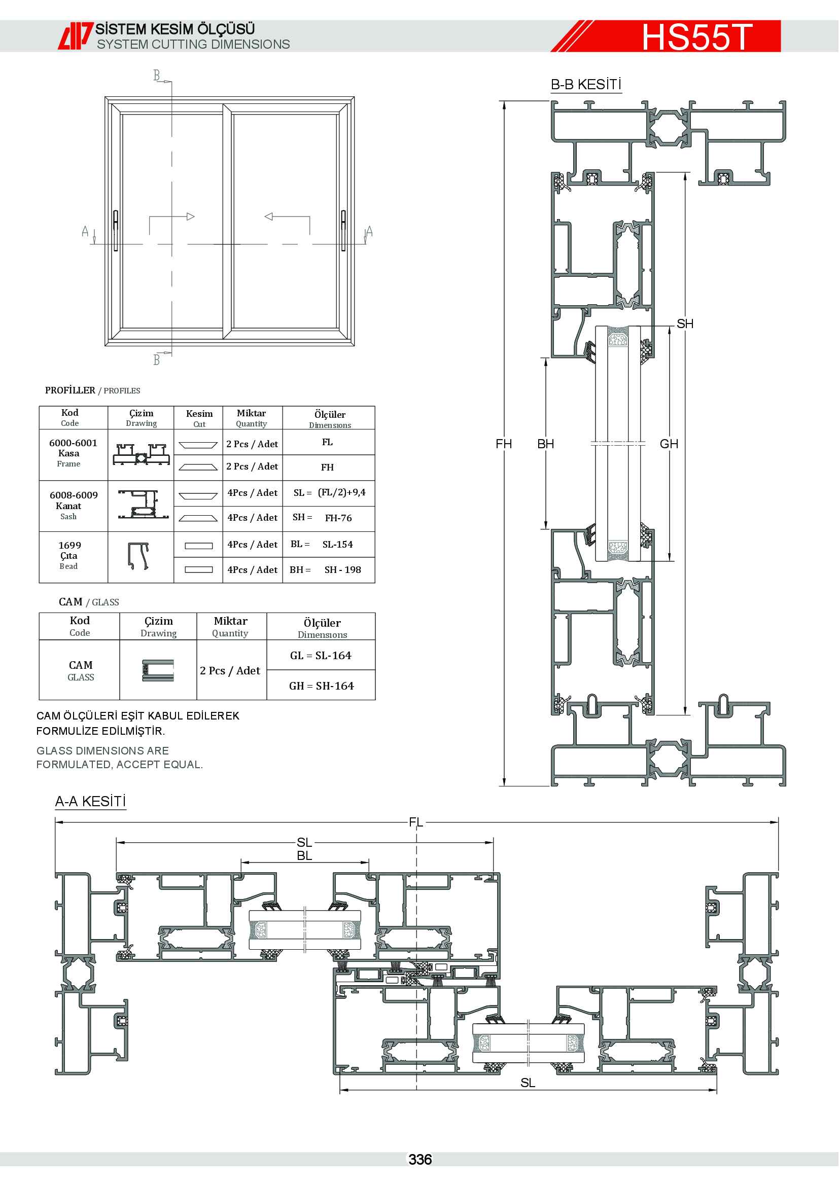 HEBESCHİEBE SÜRME ALÜMİNYUM 43